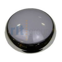ALPINELED 15.5W IP40 Dec Bulkhead Chrome Bezel - 5000K Emergency