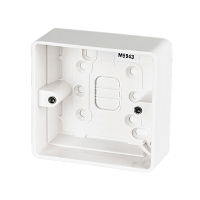 Single Surface Mounted White Pattress Box 30mm-MK