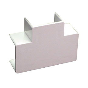 Flat Tee for PVC 25 x 16mm Mini Trunking