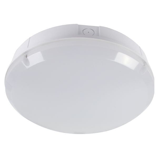 KRYPTONLED 12W Bulkhead Round White/Opal c/w Microwave Sensor