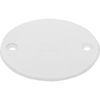 PVC conduit box lid only, White