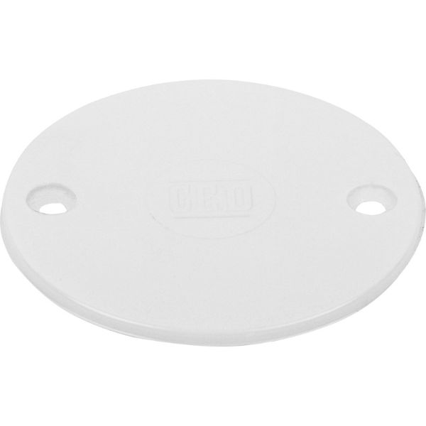 PVC conduit box lid only, White