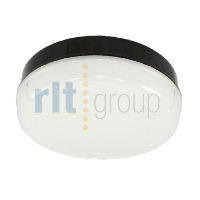 KRYPTONLED 15.5W Bulkhead Round Black/Opal Emergency