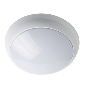 DEFTLED 9W-18W IP65 Decorative Bulkhead White c/w Microwave Sensor Emergency