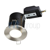FROME - 240V GU10 Halogen Downlight, Brushed Chrome, Fixed Bezel