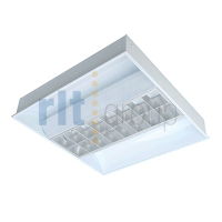 TRURO - Recessed Modular 4 x 14W T5 600x600mm Direct/Indirect Luminaire