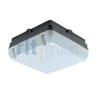 KRYPTONLED 15.5W Bulkhead Square Black/Opal